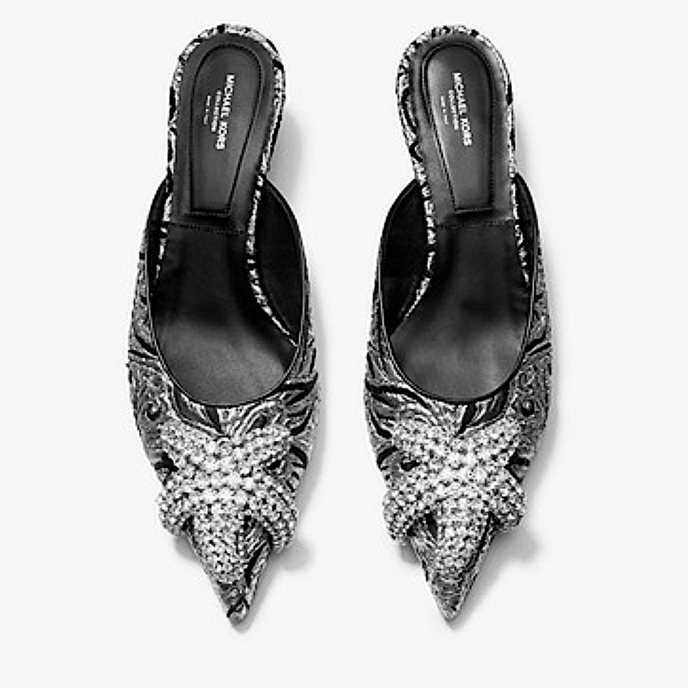 NEW MICHAEL KORS COLLECTION
Calista Embellished Diamond Star Brocade Mule
